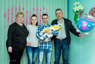 Леся  - Выписка из роддома
