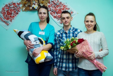 Леся  - Выписка из роддома