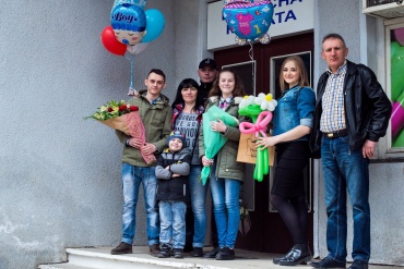 Леся  - Выписка из роддома